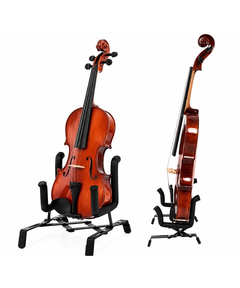 Megarya Universal Musical Instrument Stand, Padded Floor Stand with Wide Stable Base & Protective Support Arms, Compact Instrument Holder for Violin & Compatible String Instruments - Image 2