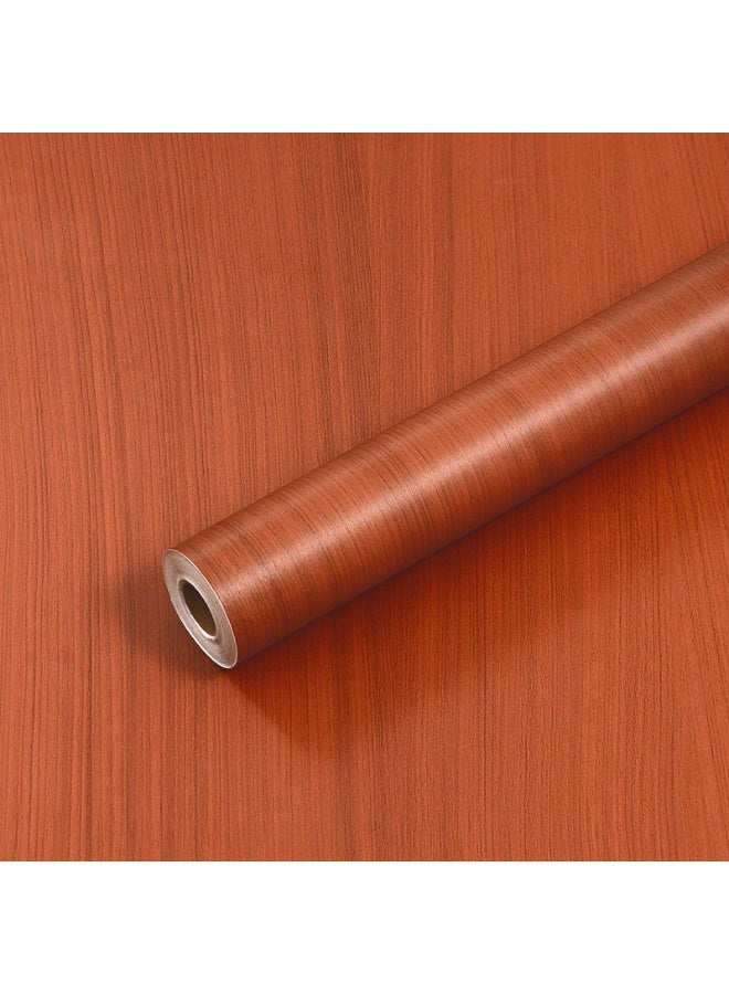 Anna 45cm x 10m Waterproof, Moisture-Proof, and Oil-Proof Faux Wood Grain Self-Adhesive Wallpaper for Home Renovation - Image 1