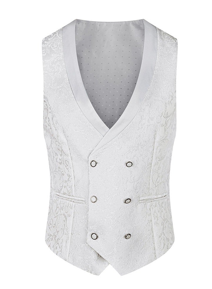 Shougu Three Piece Suit Wedding Jacquard Suit Set  - Image 2