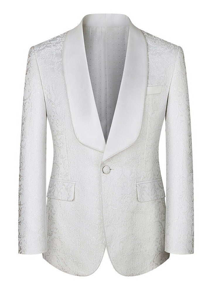 Shougu Three Piece Suit Wedding Jacquard Suit Set  - Image 3
