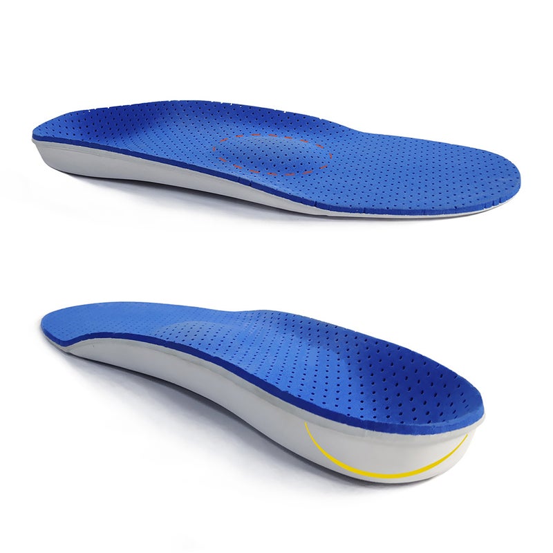 2 Pairs of Massage Insoles Arch Supports Insoles Insert Shoe Pads - Size 44/45 - Image 5