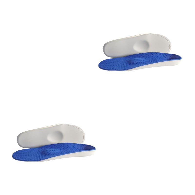 2 Pairs of Massage Insoles Arch Supports Insoles Insert Shoe Pads - Size 44/45 - Image 1