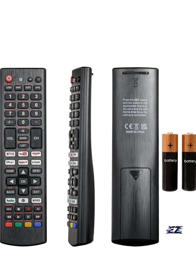 ELTRAZONE Universal Remote Replacement Control for Samsung, LG, Hisense, Vestel, Seiki, Insignia, Magnavox, Haier, Panasonic, Sony, Sharp, Vizio, Philips, Toshiba, Hitachi, Sanyo, JVC, TCL All Series TV – Fully Compatible, Easy Setup, and Reliable - Image 1