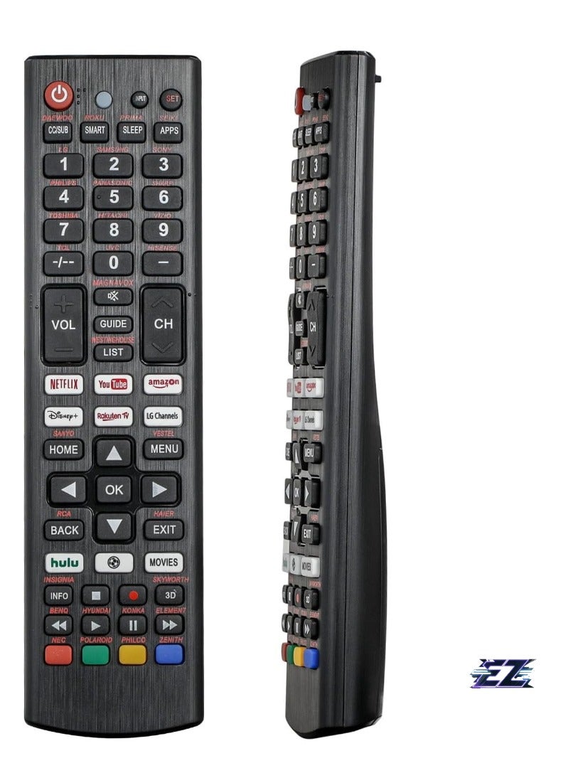 ELTRAZONE Universal Remote Replacement Control for Samsung, LG, Hisense, Vestel, Seiki, Insignia, Magnavox, Haier, Panasonic, Sony, Sharp, Vizio, Philips, Toshiba, Hitachi, Sanyo, JVC, TCL All Series TV – Fully Compatible, Easy Setup, and Reliable - Image 2