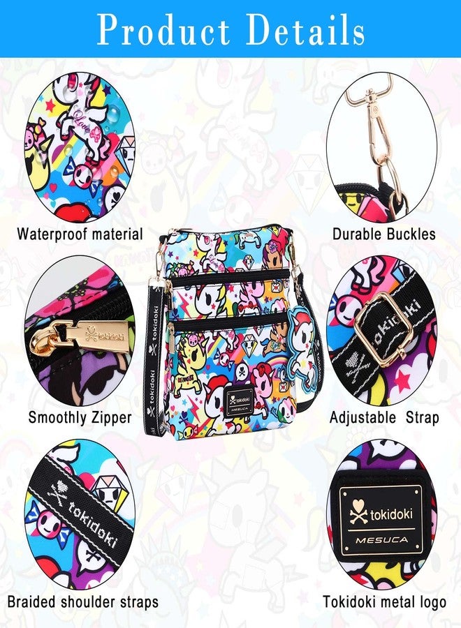 Tokidoki Small Cell Phone Purse for Women,Mini Cute Crossbody Cellphone Bags for Wallet Phone with Adjustable Strap - Image 4