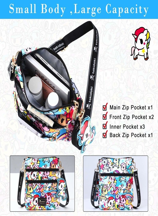 Tokidoki Small Cell Phone Purse for Women,Mini Cute Crossbody Cellphone Bags for Wallet Phone with Adjustable Strap - Image 3