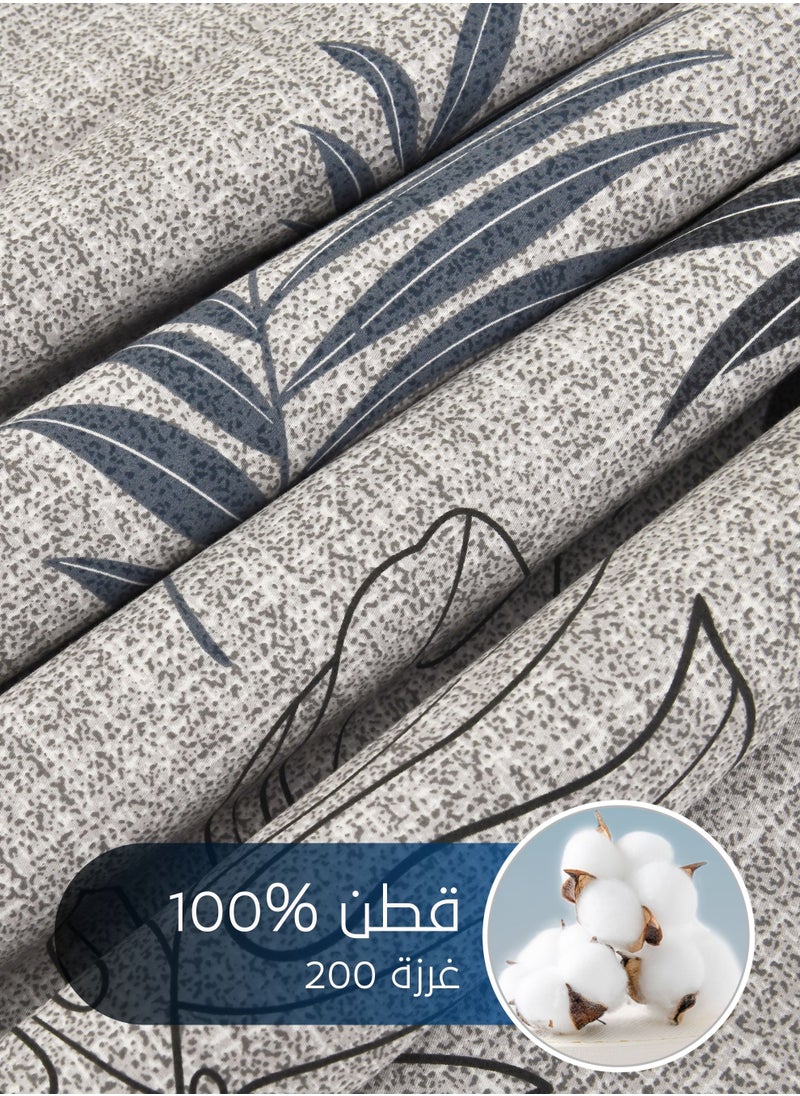 Cotton Floral Comforter Sets, Fits 160 x 200 cm Queen Size Bed, 5 Pcs, 100% Cotton 200 Thread Count, With Removable Filling, Veronica Series - pzsku/Z1646543AF426F8297F61Z/45/_/1705898803/0045fef6-5dcf-4e3a-95da-cbcd8a95c68f