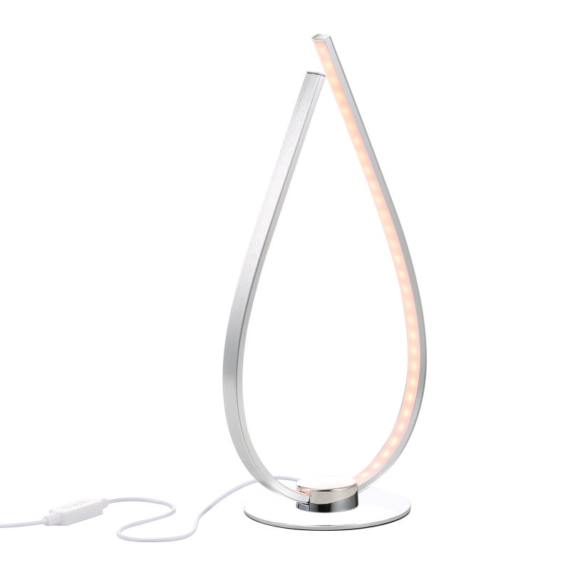 D C5V 12W BT مصباح مكتب ذكي متصل بتقنية البلوتوث ومزود بـ RGB LEDs بتصميم قطرة الماء مع وحدة تحكم دعم تطبيقات التحكم بالهاتف / التحكم الخطي / مزامنة الموسيقى / مؤقت بثلاثة مستويات 1 ساعة وساعتين و3 ساعات / السرعة و - Image 2