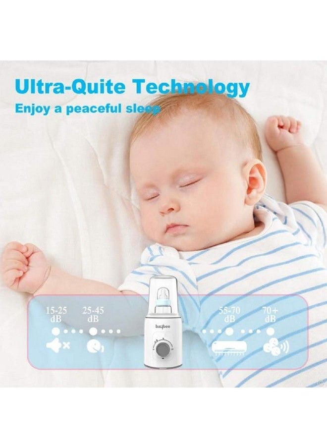 BAYBEE - 5 In 1 Baby Bottle Warmer & Sterilizer ; Electric Baby Foodwater & Milk Heater & Defrost With Manual Temperature Adjustment & Single Bottle ; Baby Feeding Bottle Sterilizer (Light Grey) - Image 1