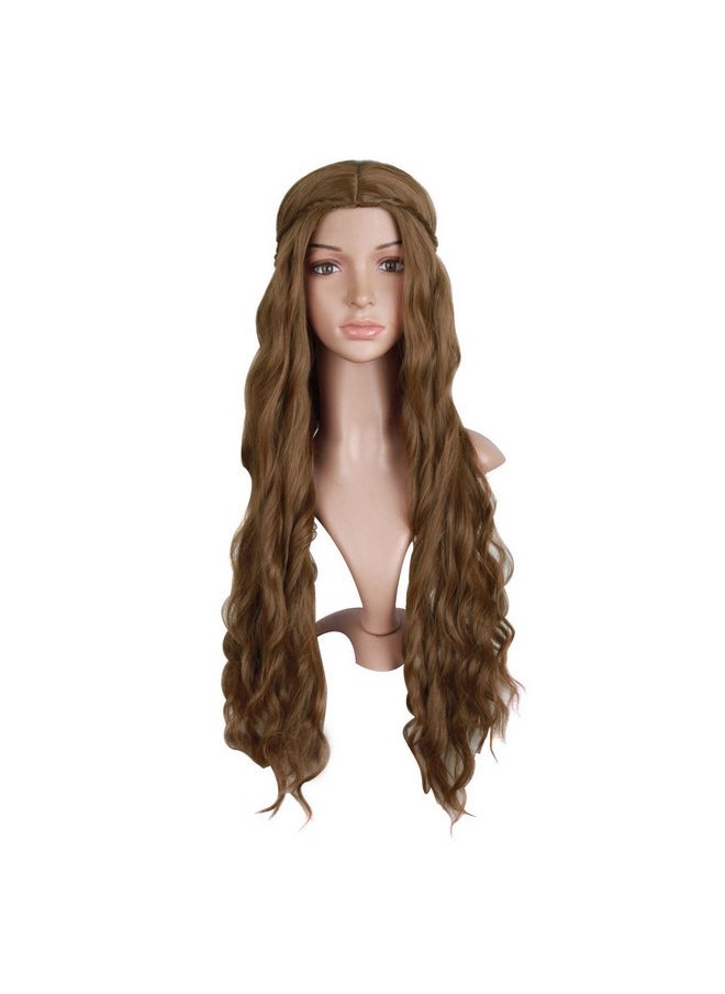 MapofBeauty 30 Inch/75cm Dignified and Elegant Side Bangs Women Long Wavy Curly Cosplay Braided Queen Wigs (Flax Brown) - pzsku/Z16466A8A74D3C2DF66D7Z/45/_/1741330084/2642f1ca-074a-43ad-8614-6b80cef4fbb4