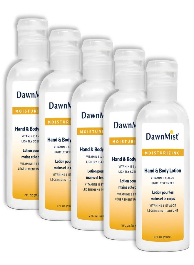 DAWNMIST Dukal Hand and Body Lotion with Dispensing Cap, 2 oz. - Pack of 5 Travel-Sized Moisturizing Bottles for Soft, Hydrated Skin - Image 1