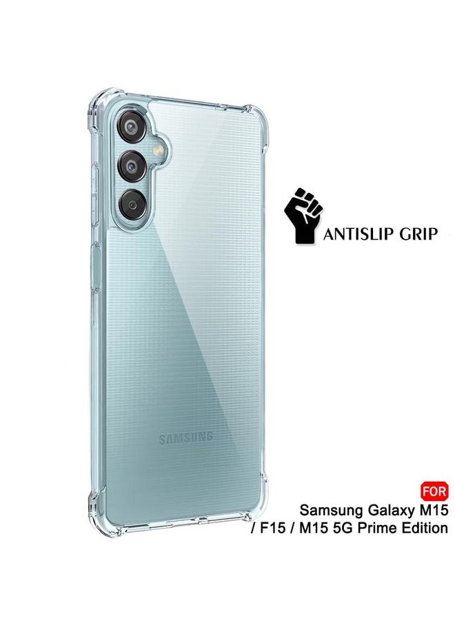 ذا جيفت كارت غطاء خلفي من TheGiftKart لهاتف Samsung Galaxy M15 / F15 / M15 5G Prime Edition | جراب TPU شفاف ناعم مقاوم للصدمات | حواف مبطنة لتوفير أقصى قدر من الحماية لهاتف Samsung M15 / F15 5G (TPU، شفاف)  - Image 5
