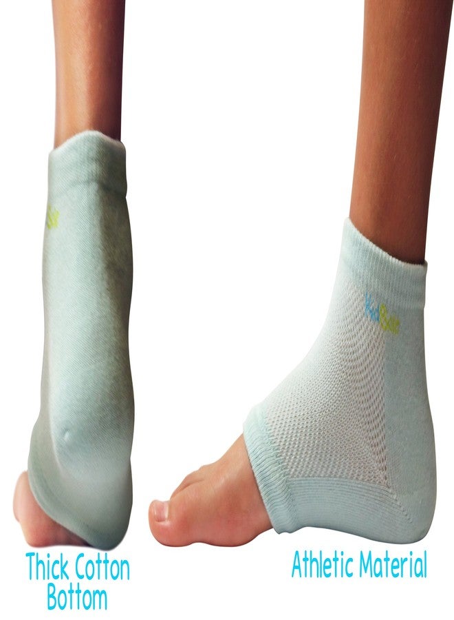 KidSole RX Gel Sports Sock for Kids with Heel Sensitivity from Severs Disease, Plantar Fasciitis. US Kid's Sizes 2-7 (Blue) - Image 4