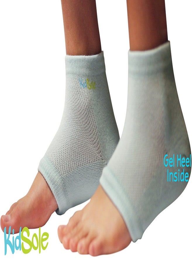 KidSole RX Gel Sports Sock for Kids with Heel Sensitivity from Severs Disease, Plantar Fasciitis. US Kid's Sizes 2-7 (Blue) - Image 5