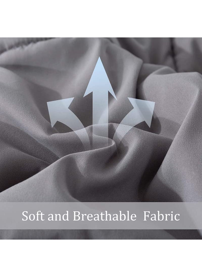 CULTIVER CULTIVER All Season Reversible Quilted Comforter Blanket Duvet 200 GSM Machine Washable Lightweight Comforter Single Bed 60x90 Inches  - Image 4