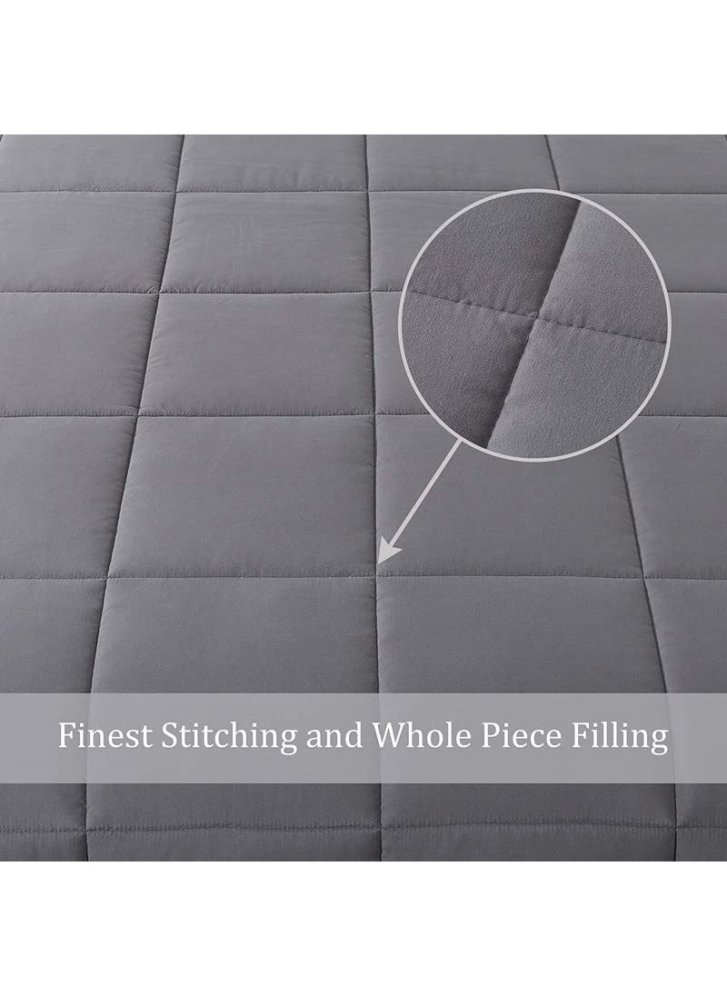 CULTIVER CULTIVER All Season Reversible Quilted Comforter Blanket Duvet 200 GSM Machine Washable Lightweight Comforter Single Bed 60x90 Inches  - Image 5