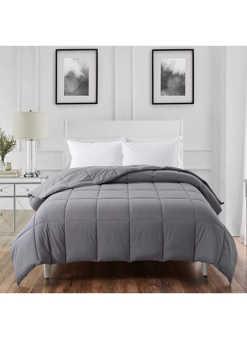 CULTIVER CULTIVER All Season Reversible Quilted Comforter Blanket Duvet 200 GSM Machine Washable Lightweight Comforter Single Bed 60x90 Inches  - Image 1