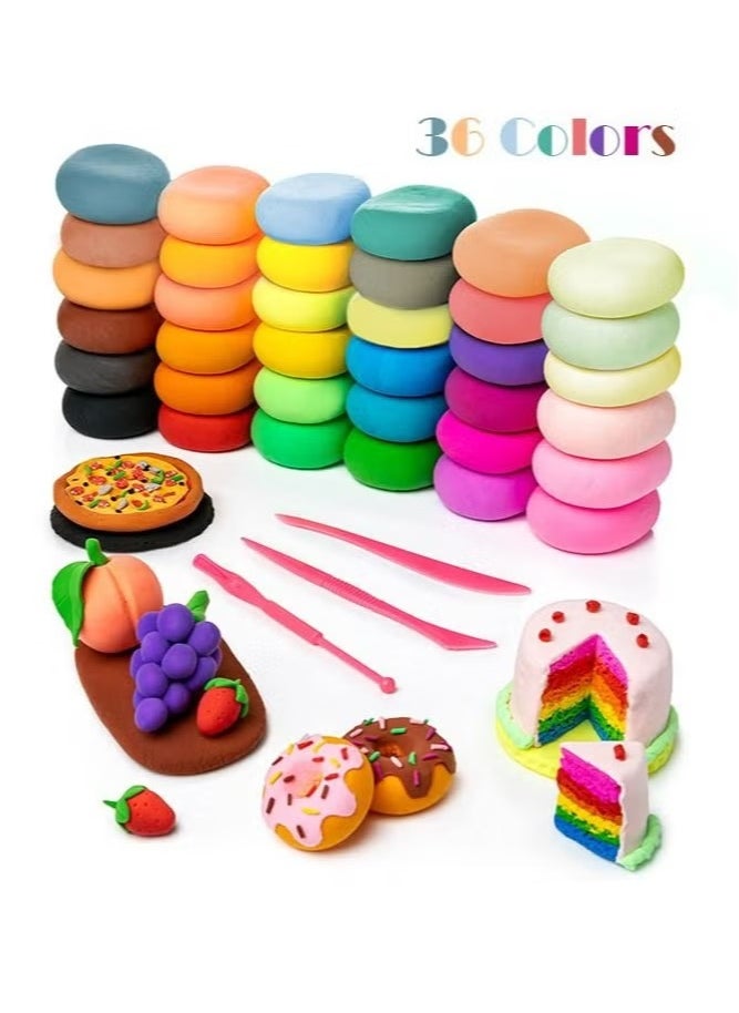 HaHaHai - 36 Colors Plasticine for Kids Education, Diy Clay Ultralight Modeling, Interactive Educational Children Toys - Image 1