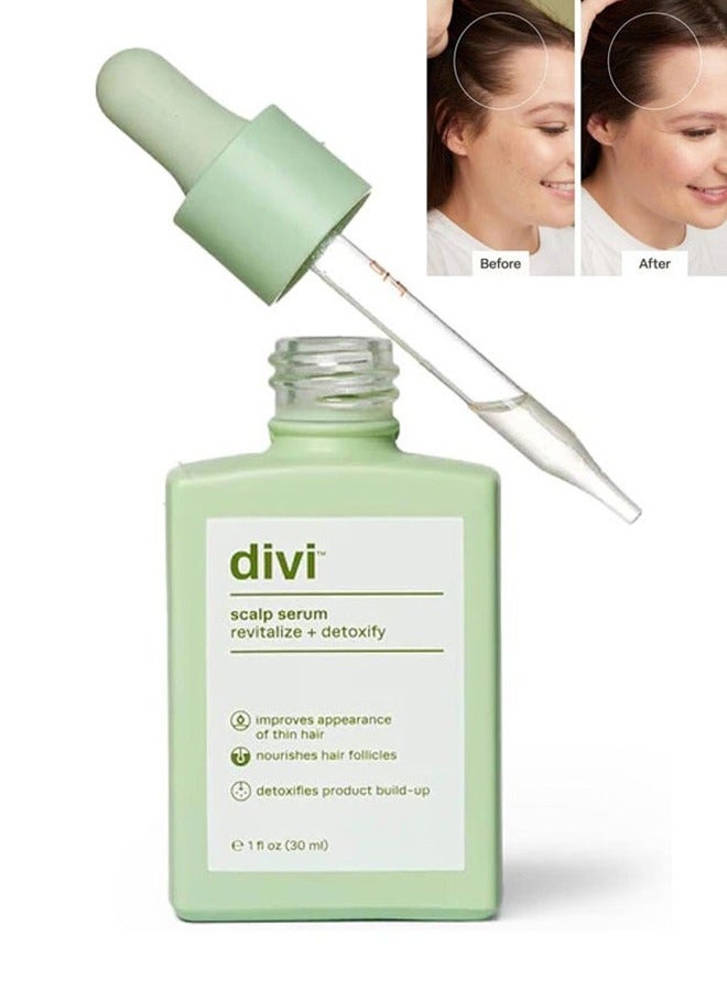ديفي مصل فروة الرأس ينشط ويزيل السموم - يحسن مظهر الشعر الرقيق ، ويغذي بصيلات الشعر ، ويزيل السموم من تراكم المنتج للرجال والنساء ، ويعزز فروة الرأس الصحية والامتلاء - Image 1