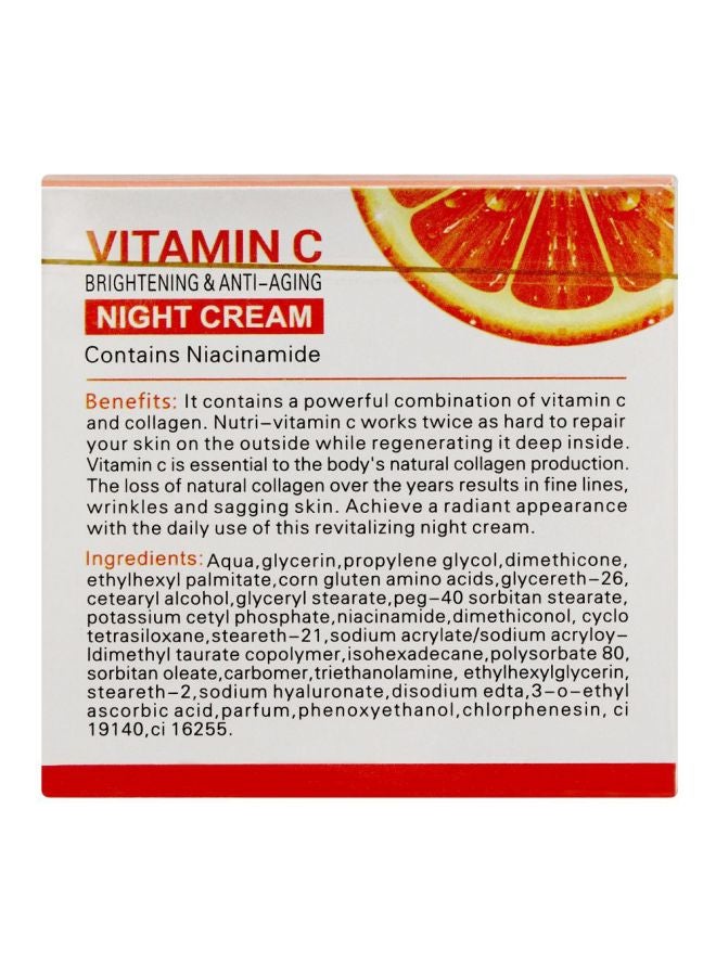 DR. RASHEL Vitamin C Brightening And Anti-Aging Night Cream Orange 50grams - Image 2