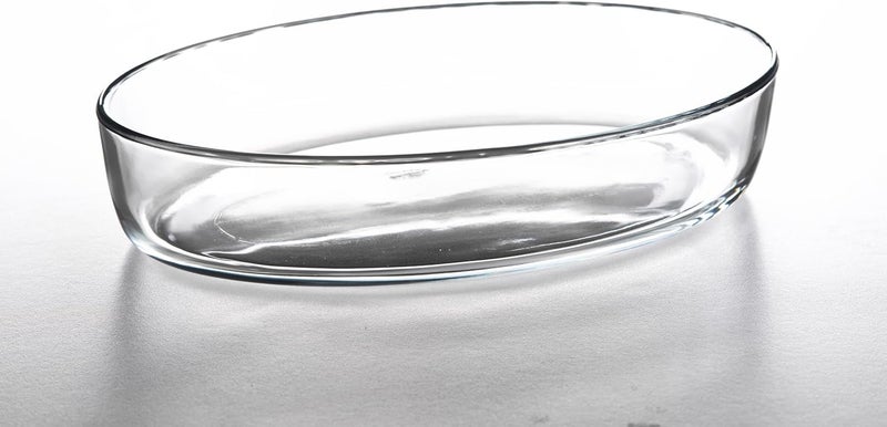 Pasabahce Borcam Oval Glass Tray – 2400cc | Oven, Microwave & Freezer Safe | Painted Finish | Lightweight - Image 2