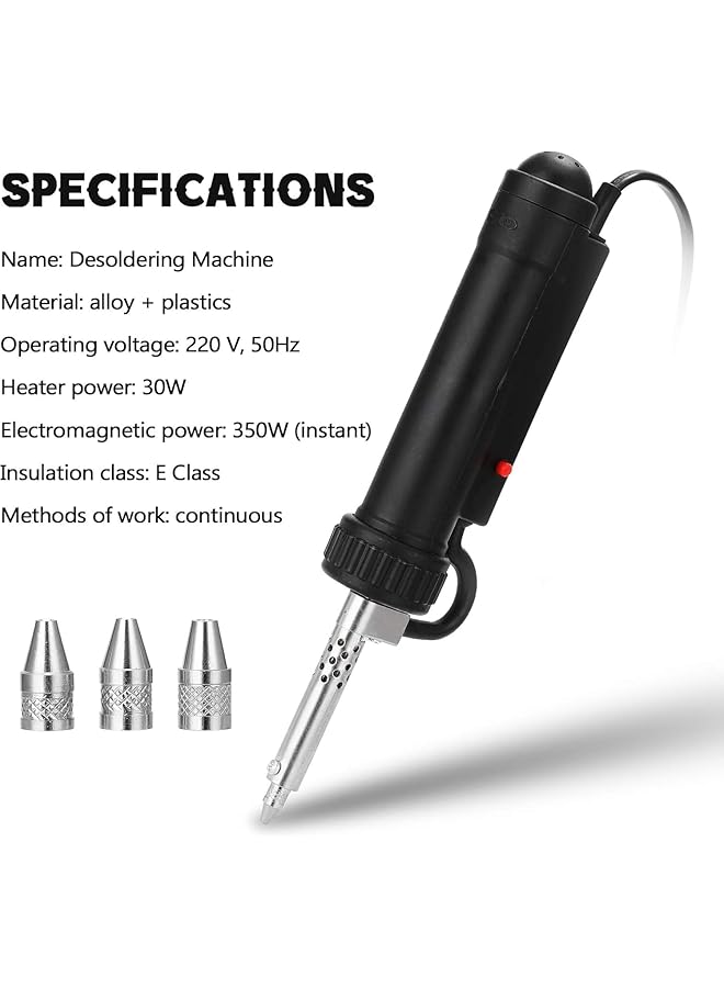 إيروريكس آلة إزالة اللحام بالتفريغ الكهربائي المحمولة الأوتوماتيكية، مضخة إزالة اللحام، مسدس إزالة اللحام - Image 3