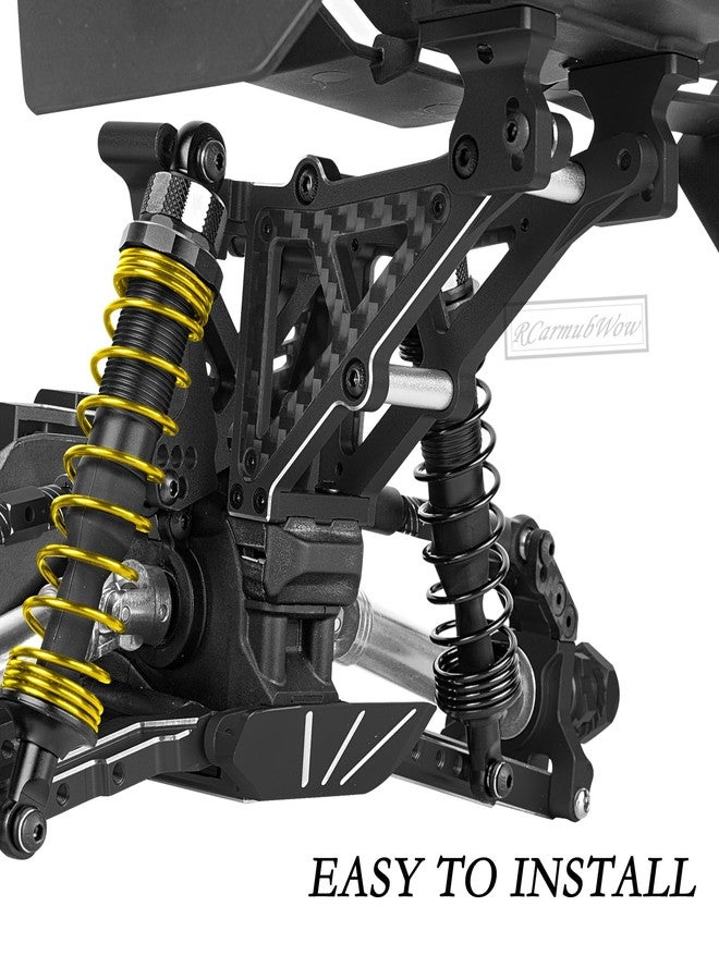 RCarmubWow RC Rear Wing Mount w/Washer Upgrades Part for 1/10 Jato 4X4 Brushless,Jato 4X4 VXL,Alloy Aluminium Wing Mount w/Carbon Fibre Washer,Replace #9046#9617,Black - Image 3
