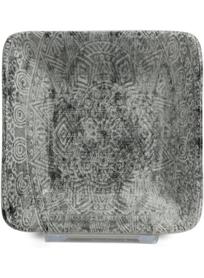 EDESSA وعاء جينكو المربع العميق - 15 سم - وعاء تقديم خزفي متعدد الاستخدامات - Image 1