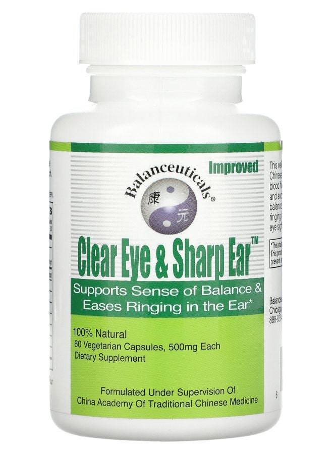 Balanceuticals Clear Eye & Sharp Ear 500 mg 60 Vegetarian Capsules