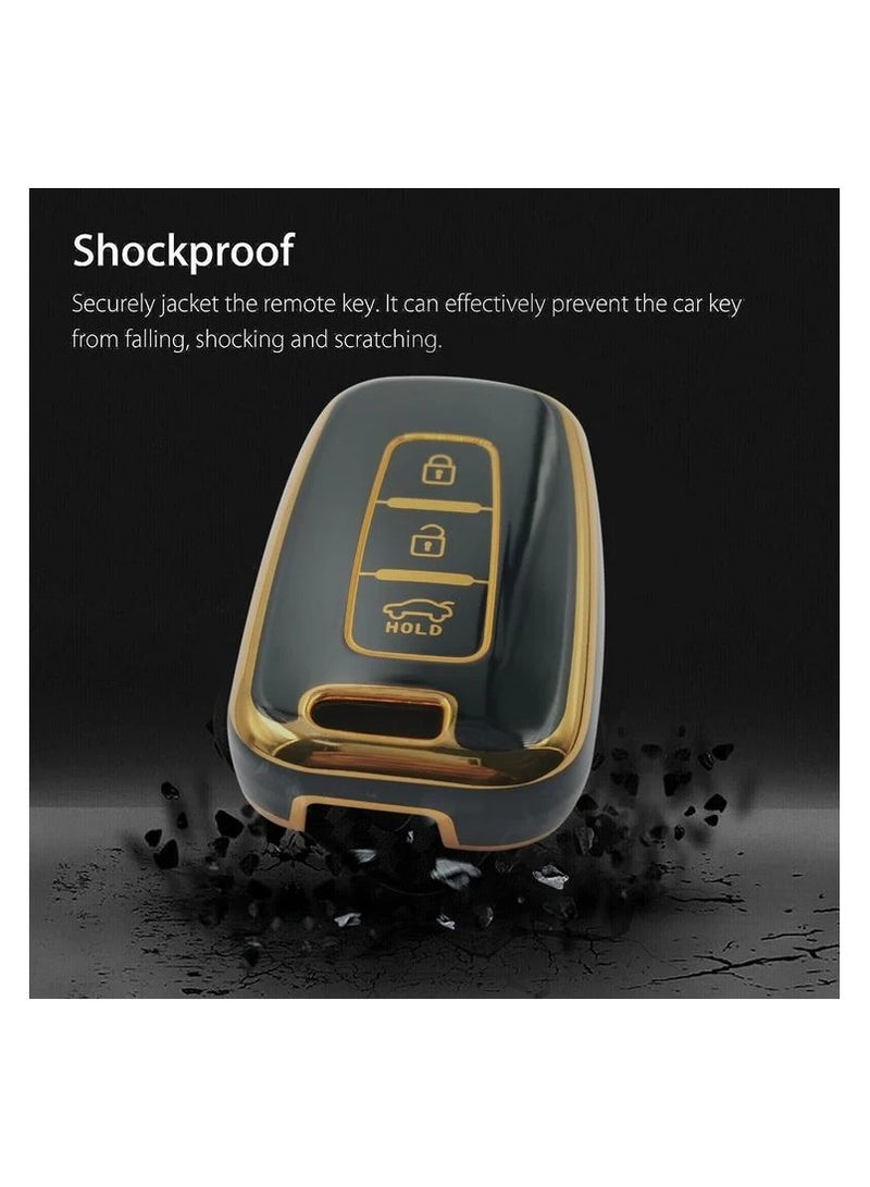 3 Button Remote Control Fob Cover Flip Remote Key Shell Case HYUNDAl Elantra