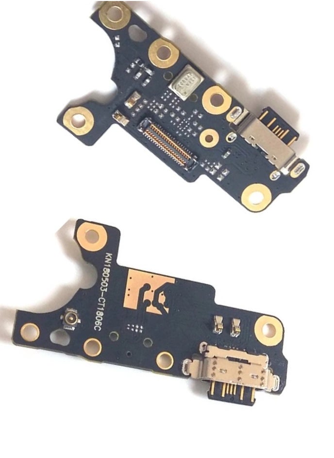 Generic - بوردة شحن قطعة غيار هاتف نوكيا  Nokia 7 plus 7Plus TA-1049 TA-1055 TA-1062  Plus Charging Port For Nokia 7 Plus  Dock Connector Type C ReplacemenFlex Cable Replacement for  Nokia 7 plus 7Plus TA-1049 TA-1055 TA-1062 - Image 1