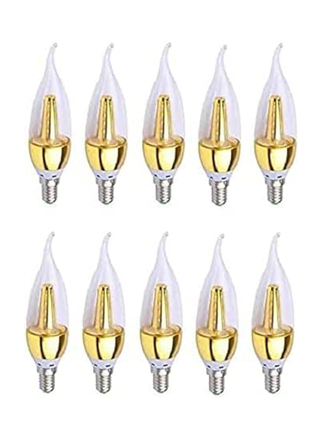 LED Light Transparent Chandelier Light Gold Swirl 10 Lites