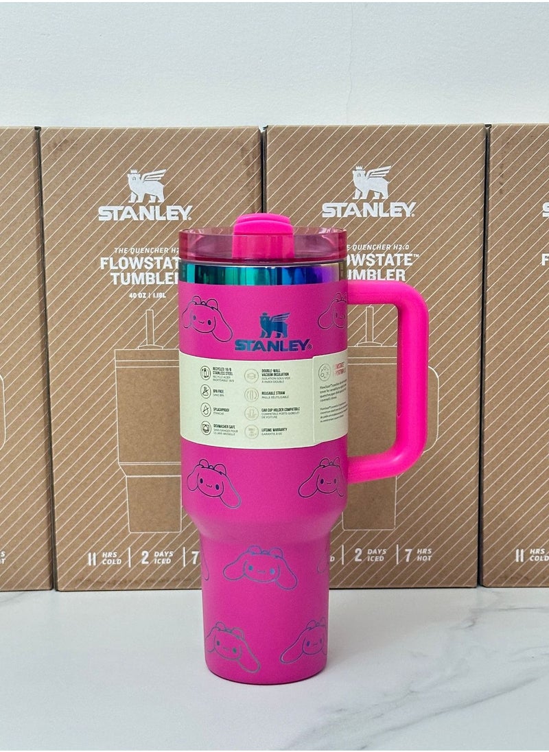 Stanley - Stanley Quencher H2.0 FlowState Stainless Steel Vacuum Insulated Tumbler with Lid and Straw for Water, lced Tea or Coffee, Smoothie and More, 40 oz - Image 1