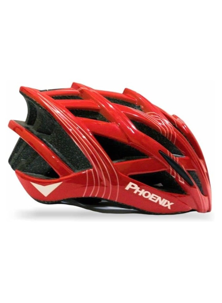 Phoenix Bike Heavy Duty Helmet Red - Image 2