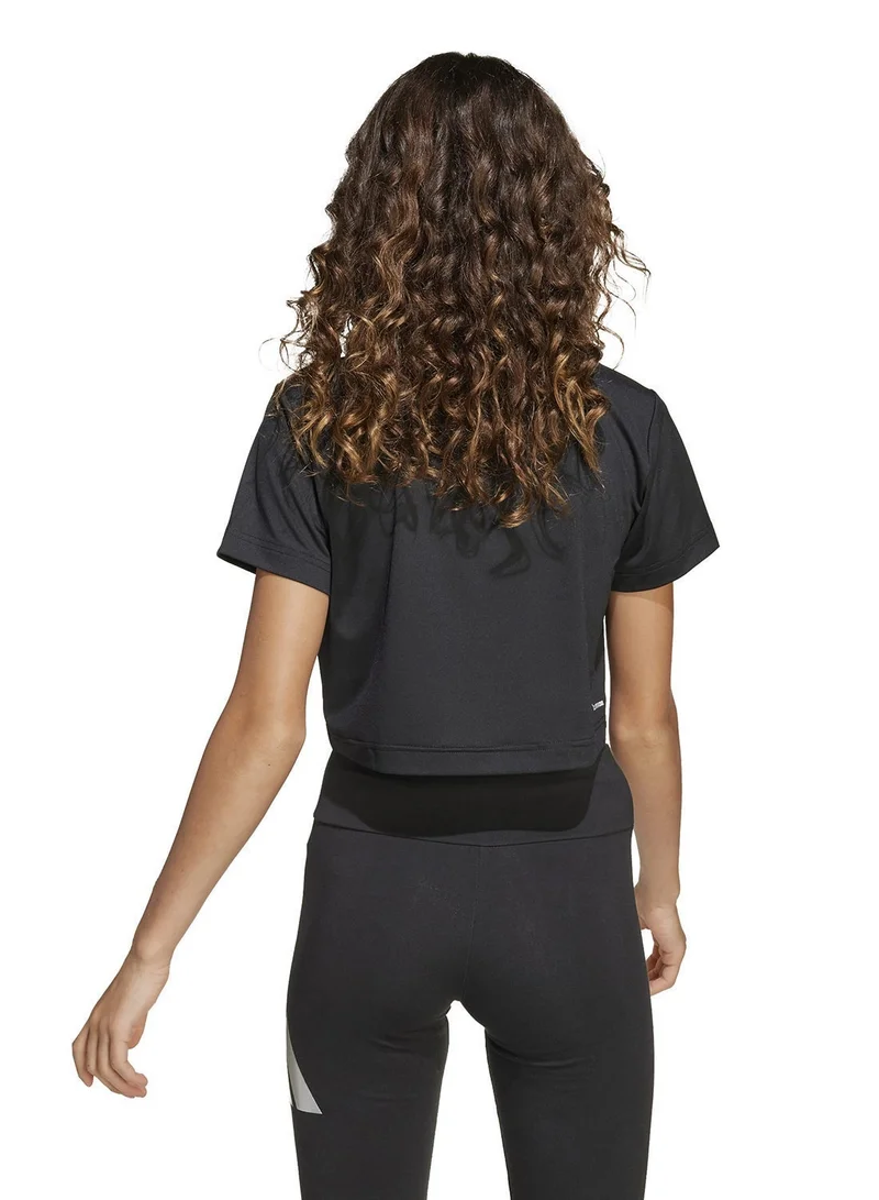 Adidas Youth Training Essential Glam Printed T-Shirt