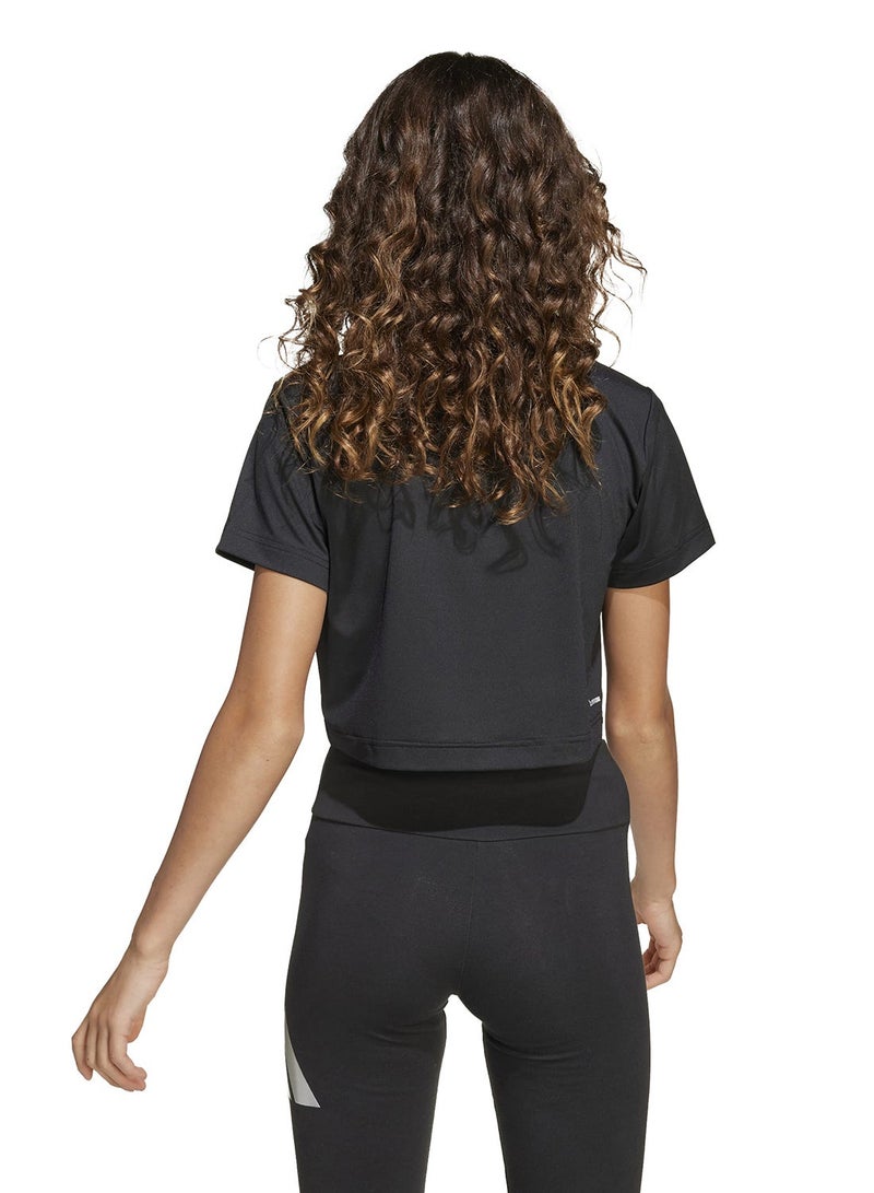 Adidas Youth Training Essential Glam Printed T-Shirt - Image 2