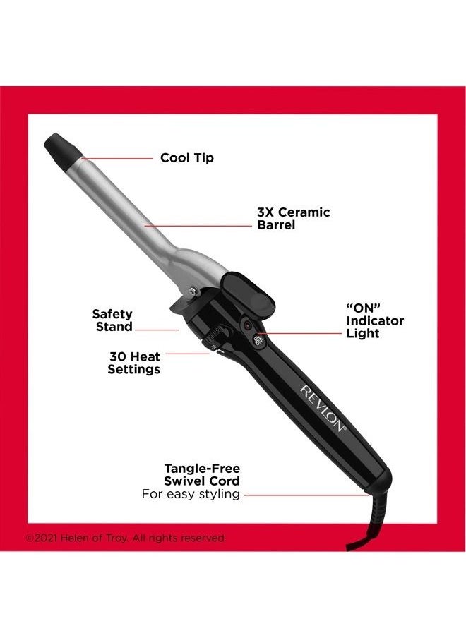 Revlon - Revlon Perfect Heat Triple Ceramic Curling Iron | For Silky Smooth Tight Curls (3/4 in) - Image 1