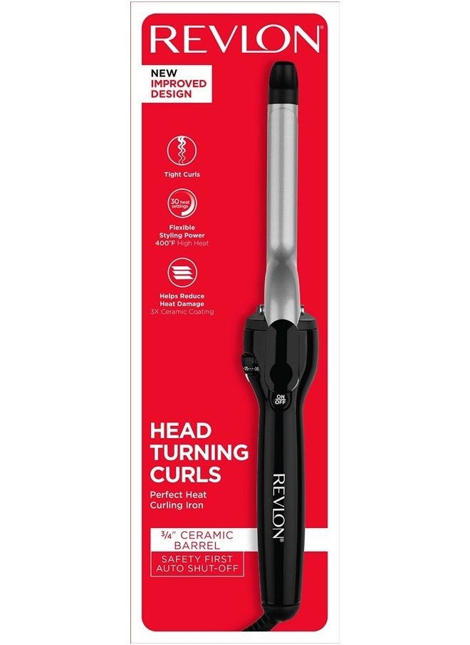 Revlon - Revlon Perfect Heat Triple Ceramic Curling Iron | For Silky Smooth Tight Curls (3/4 in) - Image 1