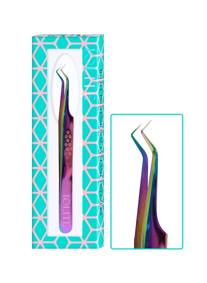 IOLITE Anti Static Tweezers For Eyelash Grafting Eyelash Picking Tool Safety Firm Curved Straight - Image 2