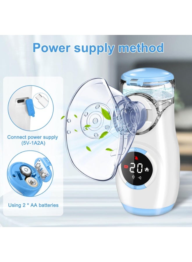 AMCARE MY135B Rechargeable Mesh Nebulizer Machine For Child And Adults With Digital Display And Semi Automatic-Cleaning| Ultrasonic Portable Nebulizer With 2 Timer Modes - Image 3