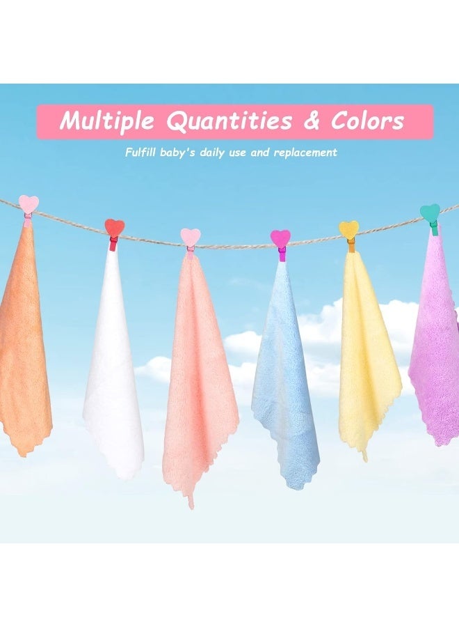 Orighty Baby Washcloths 24-Pack (7''x9''), Microfiber Coral Fleece Baby Towels, Super Soft and Absorbent Wash Cloths for Newborns, Infants and Toddlers, Gentle on Delicate Skin for Face Hands and Body - Image 2