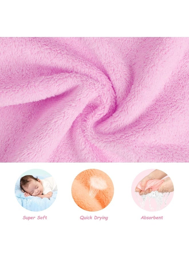Orighty Baby Washcloths 24-Pack (7''x9''), Microfiber Coral Fleece Baby Towels, Super Soft and Absorbent Wash Cloths for Newborns, Infants and Toddlers, Gentle on Delicate Skin for Face Hands and Body - Image 3