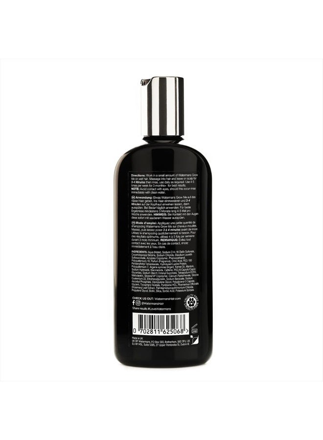 Watermans Grow Me® Hair Growth Shampoo, UK Made, Sulfate Free, Vegan, Caffeine, Biotin, Argan Oil, Allantoin, Rosemary. Hair regrowth shampoo for hair loss problems, slow growing hair. Unisex - Image 2