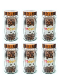 HEREVIN Glass Jar 2 L Set 6 Pcs  - Image 1