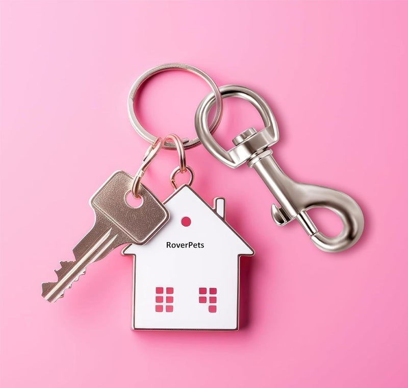 RoverPets 4 قطع خطافات دوارة معدنية للأعلام، مشابك للأعلام للحبال، ملحقات عمود العلم الثقيلة، مشبك حبل العلم لرباط الكلب، مشابك عيون للحرف الجلدية - Image 2