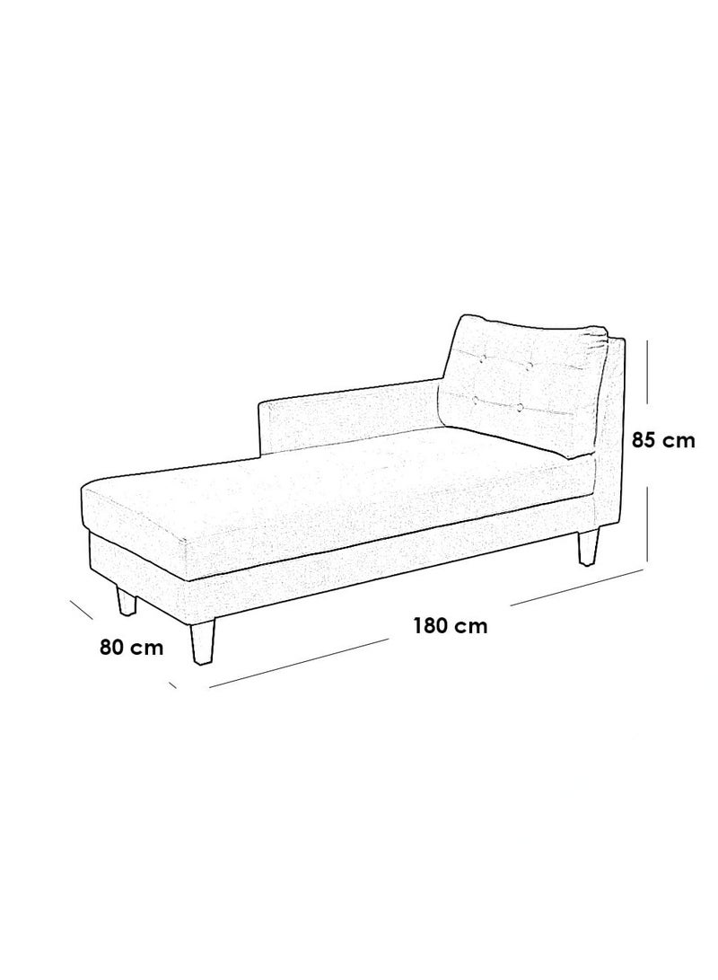 Other Manufacturer Modern Chaise Lounge Sofa with Side Cushion – Elegant Minimalist Design - Image 3