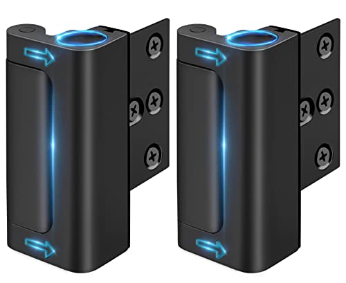 WINONLY Home Security Door Reinforcement Lock - Child Proof Door Locks for Front Door Child Safety Lock High Door Locks for Kids Safety Withstand 800 lbs Top Flip Door Latch Lock for Inward Swinging Door - Image 1