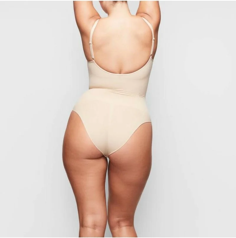 Mistirik Mystical Bodysuit Corset with Snap Fasteners at the Bottom Mystirik Skin Color