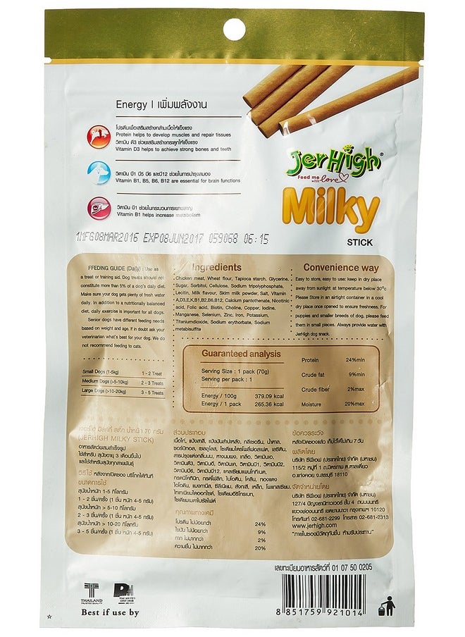 JerHigh All Life Stages Dog Snacks Milky Stick Chicken Meat 70G Plus Vitamin Calcium (Pack Of 3) - pzsku/Z16478BB778A8F552C962Z/45/_/1736426715/5ce28ec8-5169-4581-ace6-1bb6fe7452e0