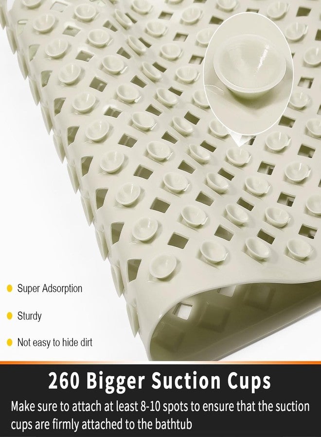 TAGPR Door mat Bathroom mats Anti Slip for Entrance Floor Foot Skid Bathtub Bath Shower Suction Cups (Beige 70x40cm) - Image 5